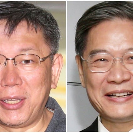 Taipei mayor Ko Wen-je (left) will meet Zhang Zhijun, Beijing’s top official in charge of Taiwan affairs, in Shanghai. Photo: SCMP pictures