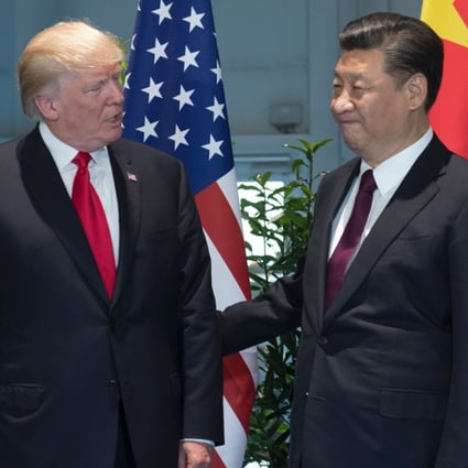 US President Donald Trump and Chinese President Xi Jinping (R) pose prior to a meeting on the sidelines of the G20 Summit in Hamburg, Germany, on Saturday. Photo: AP