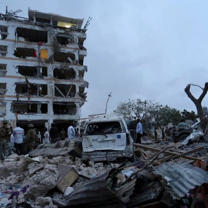 The ruins of the Jazeera Palace Hotel in Mogadishu, Somalia. Photo: Reuters