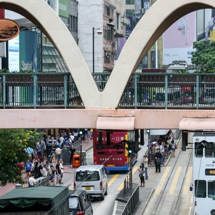 Retail rents in core shopping districts have fallen 41 per cent since 2014. Photo: David Wong