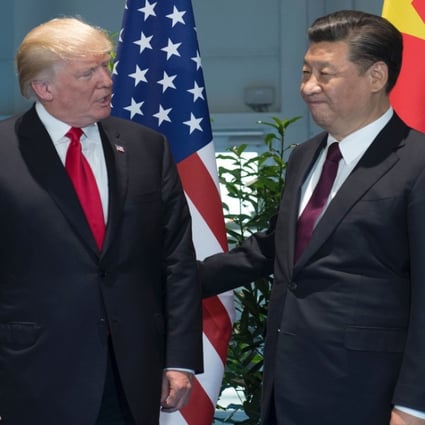 French President Emmanuel Macron, German Chancellor Angela Merkel and US President Donald Trump. The United States, Germany and France have called for Liu Xia’s release. Photo: AFP