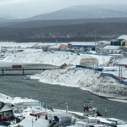 The town of Kurilsk on the island of Iturup. Photo: AFP