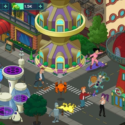 Futurama: Worlds of Tomorrow (available for Android and iOS) has players unlocking characters and portions of the city of New New York through various missions.