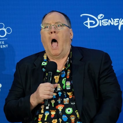 US animator, film director, screenwriter and producer John Lasseter at the D23 Expo fan convention in Anaheim on July 14. Photo: AFP/Chris Delmas