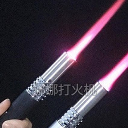The mini flamethrowers are being sold online for 90 yuan to 300 yuan (US$13 to US$44). Photo: Handout