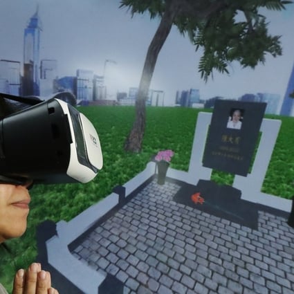 Online tributes to loved ones can be done against preferred virtual backdrops. Photo: Nora Tam