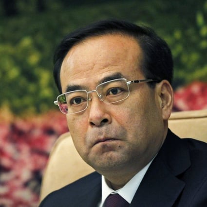 A file picture of Sun Zhengcai taken during a meeting at the Great Hall of the People in Beijing five years ago. Photo: EPA