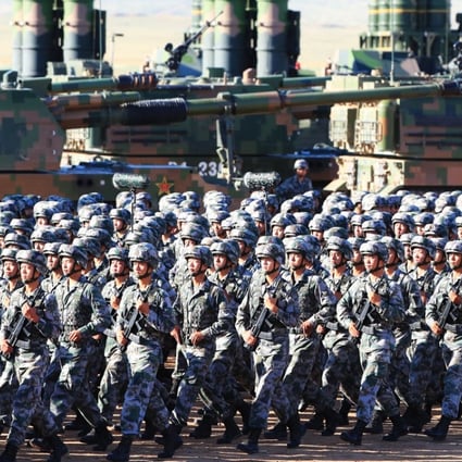 President Xi Jinping, commander-in-chief of world’s biggest army told troops they should be unswervingly loyal to the Communist Party. Photo: Handout