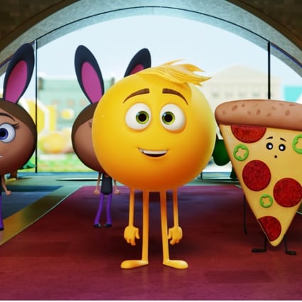 Gene (centre, voiced by T.J. Miller) in The Emoji Movie (category I), directed by Tony Leondis and also featuring the voice of James Corden.