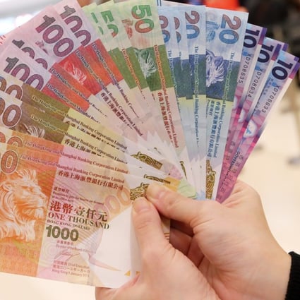 The Hong Kong dollar slipped for a seventh day to 7.8216 against the US dollar on Monday. Photo: David Wong