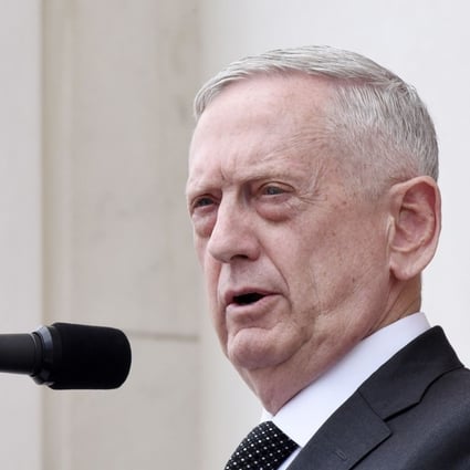 US Defence Secretary James Mattis speaks at a wreath-laying ceremony at the Tomb of the Unknown Soldier at Arlington National Cemetery on Memorial Day, May 29 in Arlington, Virginia. Photo: TNS