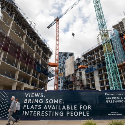 A Royal Institution of Chartered Surveyors survey says house price gauge fell to its lowest level in more than four years, even though respondents expect prices to rise over the next 12 months, though they were the least optimistic in a year. Photo: Bloomberg