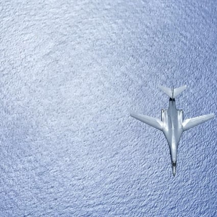 A US Air Force B-1B Lancer. The US has flown the aircraft over the Korean peninsula in a show of force amid tensions with North Korea. Photo: AP