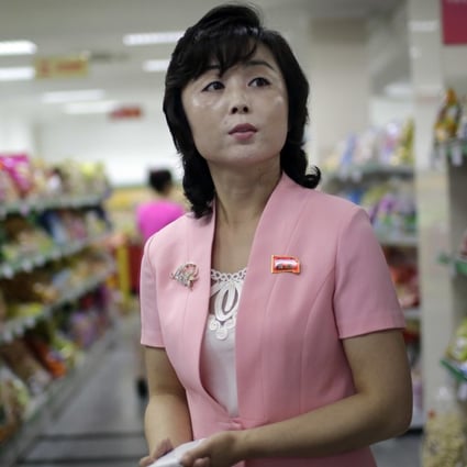 Song Un-pyol, manager at the Potonggang department store. Photo: AP