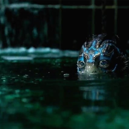 The amphibious creature in a still from The Shape of Water.