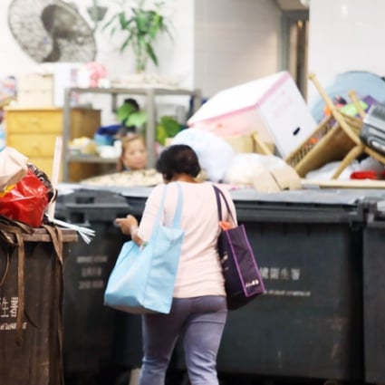 A public refuse collection point in Hong Kong, where food accounts for a third of municipal solid waste. Photo: David Wong