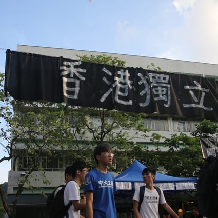 The university warned any advocacy of independence would be a breach of the Basic Law, which states that Hong Kong is an inalienable part of China. Photo: Sam Tsang