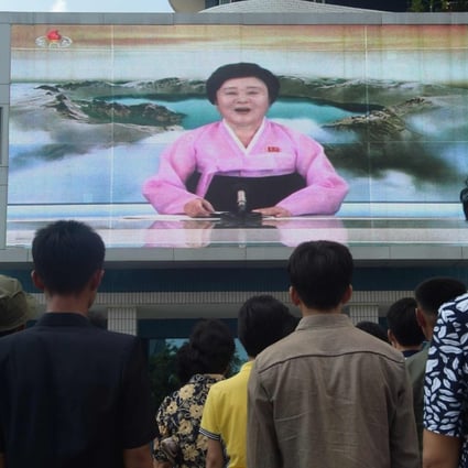 People in Pyongyang watch a public announcement on a video screen saying North Korea had successfully tested a hydrogen bomb. The blast on Sunday was the country’s most powerful to date. Photo: AFP