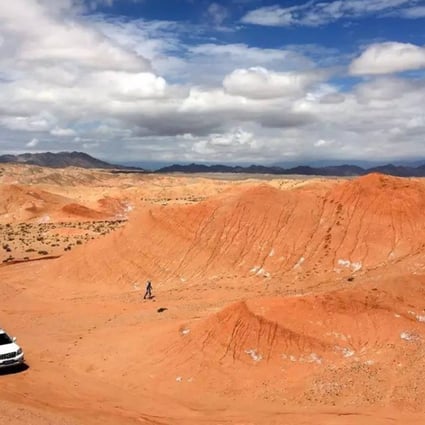 Scientists investigate the Mars-like conditions in the Qaidam Basin, which is set to host a US$61 million scientific and tourism base. Photo: Xinhua