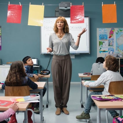 Cate Blanchett plays a teacher in a still from Manifesto (category IIA). directed by Julian Rosefeldt.