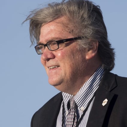 Steve Bannon took a diplomatic and conciliatory tone during his visit to Hong Kong, praising Chinese President Xi Jinping and denying he was ever “anti-China”. Photo: AFP