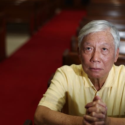 Occupy Central co-founder Reverend Chu Yiu-ming poses for a picture at Chai Wan Baptist Church. Photo: Nora Tam