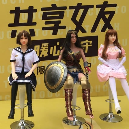 Users were offered a choice of five dolls representing Korean, Hong Kong, Chinese and Russian girls as well as a “Wonder Woman” figure. Photo: AFP