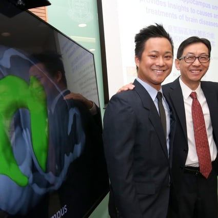 (From left) Members of the research team Dr Russell Wade Chan, postdoctoral fellow, HKU; Professor Ed Wu Xuekui, Lam Woo Professor of Biomedical Engineering, HKU; and Dr Alex Leong Tze-lun, postdoctoral fellow. Photo: David Wong