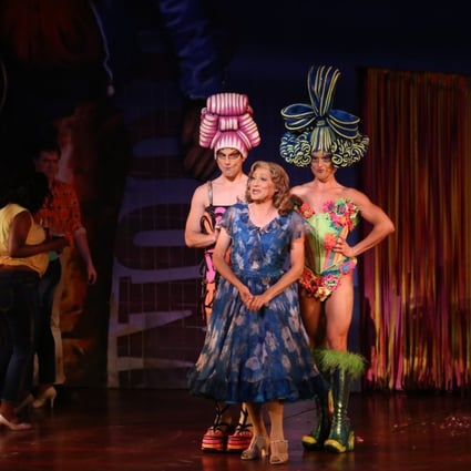 From left: Daniel Buys, David Dennis and Phillip Schnetler, who play Tick/Mitzi Mitosis, Bernadette Bassinger and Adam/ Felicia Jollygoodfellow respectively in Priscilla, Queen of the Desert the musical. Photo: Rachel Cheung