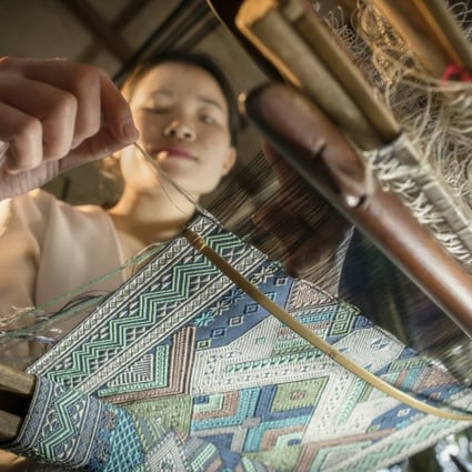 Indigenous designs are handmade from local materials at Ock Pop Tok in Laos.