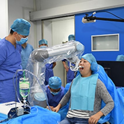 The surgery was carried out on a woman in Xi’an on Saturday. Photo: Handout