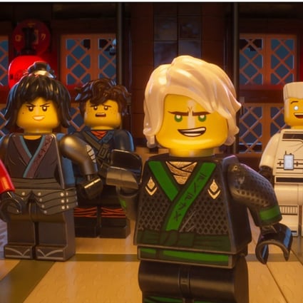 The ‘Green Ninja’ Lloyd (voiced by Dave Franco) with his clan in The Lego Ninjago Movie (category I) directed by Charlie Bean, Paul Fisher and Bob Logan. It also stars Jackie Chan and Justin Theroux.
