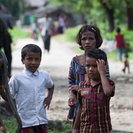 Rohingya Muslim children at Pan Taw Pyin village in Maungdaw in Myanmar's northern Rakhine state. Photo: AFP