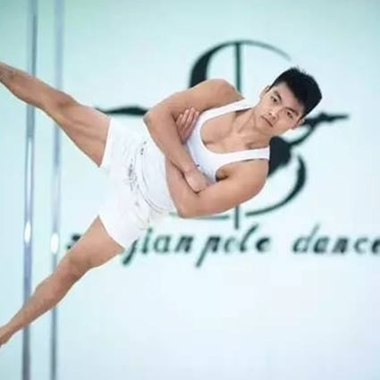 Former building worker Sun Ying Zhi shows off the skills that helped him to win one of the top prizes at Pole Art France 2017. Photo: Handout