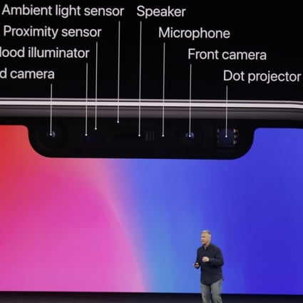 Phil Schiller, Apple's senior vice president of worldwide marketing, shows off the features of the iPhone X last month. Analysts say the model could help Apple recover its cachet in China after slow sales of the iPhone 8 models. Photo: AP