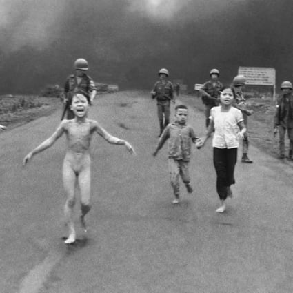 Nine-year-old Kim Phuc running from a South Vietnamese napalm attack during the Vietnam war. Photo: Nick Ut