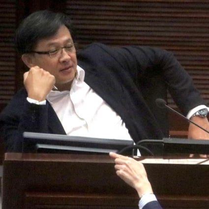 Pro-establishment lawmaker Junius Ho Kwan-yiu is seen in the Legislative Council. Photo: Felix Wong