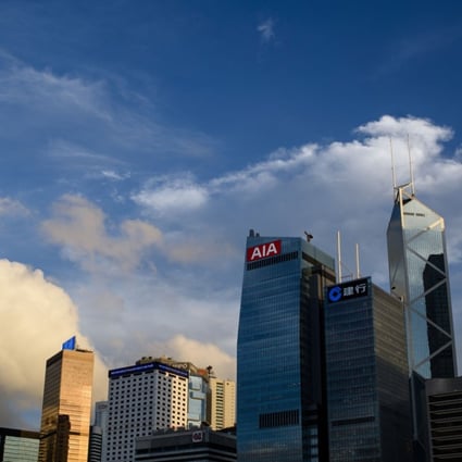 The skyline of Central district in Hong Kong. Photo: AFP
