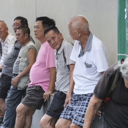 Elderly people around Sham Shui Po. Photo: SCMP/Felix Wong