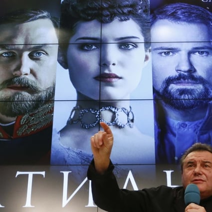 Russian film director Alexei Uchitel speaks during a news conference, dedicated to the press screening of the film “Matilda” in Moscow, Russia. Photo: Reuters