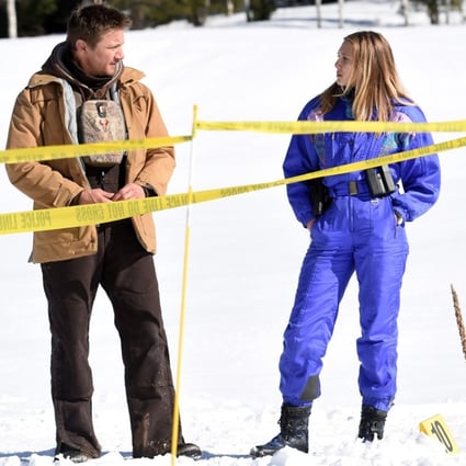 Jeremy Renner (left) and Elizabeth Olsen star in the film Wind River (category; IIB) directed by Taylor Sheridan. Ryan Philippe co-stars.