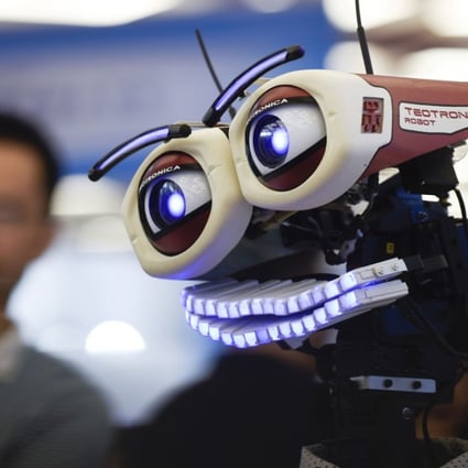 A robot at the 2017 World Robot Conference. Photo: AFP