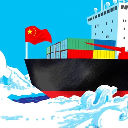 It is no secret that China has been planning to utilise the warming Arctic Ocean to improve trade and logistics ties with Europe. Illustration: Craig Stephens