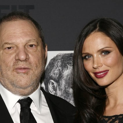 Harvey Weinstein with his wife, fashion designer Georgina Chapman, who has left him in the wake of the sexual assault allegations against her husband. Photo: AP