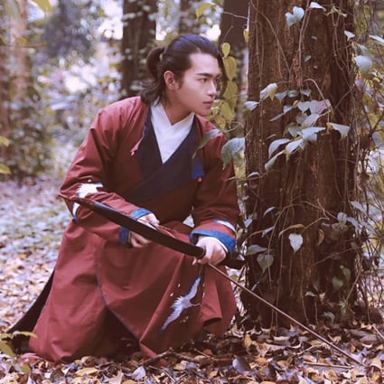 Hanfu hobbyist Luo Zhenchen said he feels transformed when he dons the silk robes. Photo: Luo Zhenchen