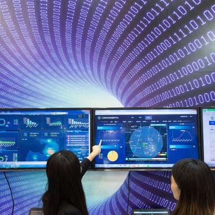 A software product and information service trade fair in Nanjing, east China's Jiangsu Province last month. China's economy continued its firm growth in the first three quarters of this year, with gross domestic product expanding 6.9 per cent year on year to about US$8.96 trillion, official data showed on Thursday. Photo: Xinhua