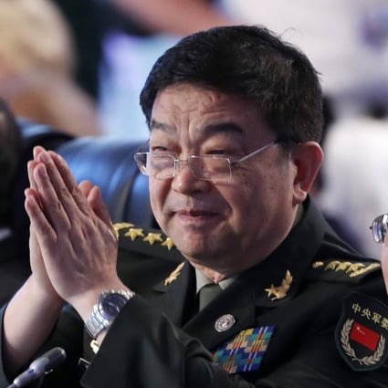 China’s defence minister, Chang Wanquan (centre), at the Asean defence ministers meeting in the Philippines. Chang and his Singaporean counterpart agreed to hold the first maritime exercise between China and the 10-member Asean bloc. Photo: EPA