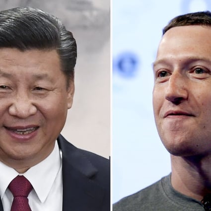 COMBO - (L to R)Chinese President, and General Secretary of the Communist Party Xi Jinping; Facebook CEO Mark Zuckerberg. Photo: AFP / AP