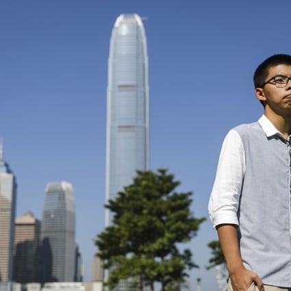 Joshua Wong Chi-fung spoke to the Post at Tamar Park in Admiralty. Photo: Sam Tsang