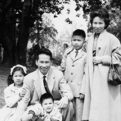 Amy Tan with her parents and brothers, Peter and John, in 1959. Picture: courtesy of Amy Tan